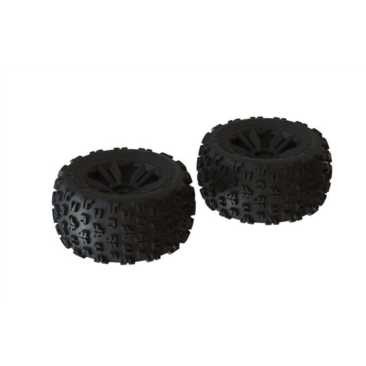 ARRMA dBoots 'Copperhead2 MT' Tire Set Black - Pair (ARA550059)
