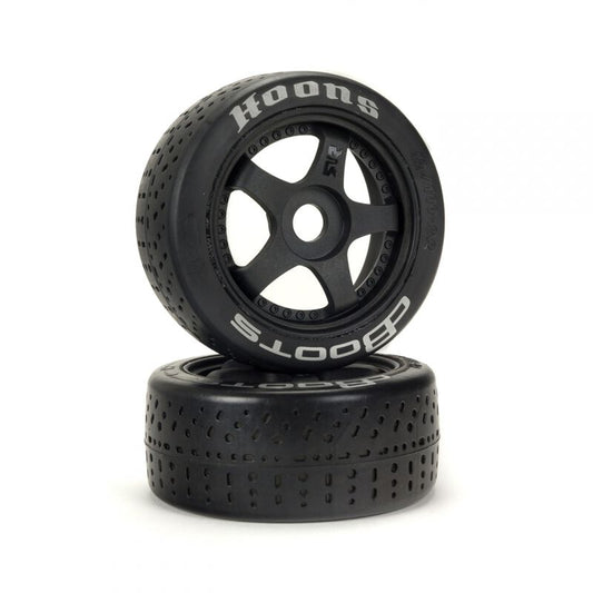 ARRMA dBoots Hoons 42/100 2.9 Pre-Mounted Belted Tires, Silver, 17mm Hex, 5-Spoke (2) (ARA550070)