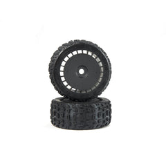 ARRMA dBoots Katar T Belted 6S Tire Set Glued (Blk) (2) (ARA550097)