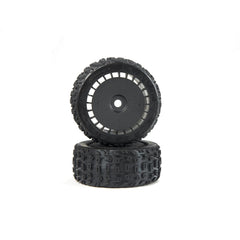 Arrma dBoots Katar T Belted 6S Tire Set Glued (Blk) (2) (ARA550097)