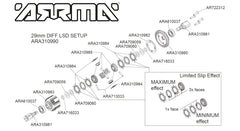 Arrma Shim, 6.2x13.7x0.2mm (8): EXB (ARA709059)