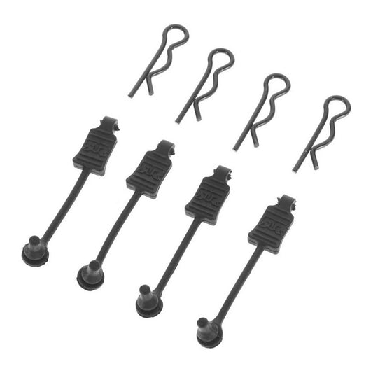 ARRMA (AR390178) Body Clip Retainer 1/8 Scale Black (4) (ARAC3447)