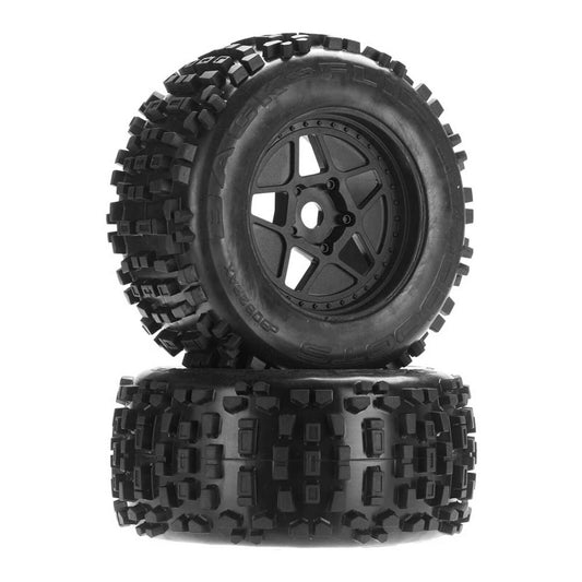 ARRMA (AR510092) 1/8 dBARRMA oots Backflip Monster Truck 6S Front/Rear 3.8 Pre-Mounted Tires, 17mm Hex (2) (ARAC8795)