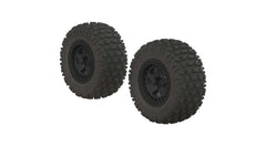 ARRMA (AR550042) 1/10 dBoots Fortress SC 2.2/3.0 Pre-Mounted Tires, 14mm Hex, Black (2) (ARAC9630)