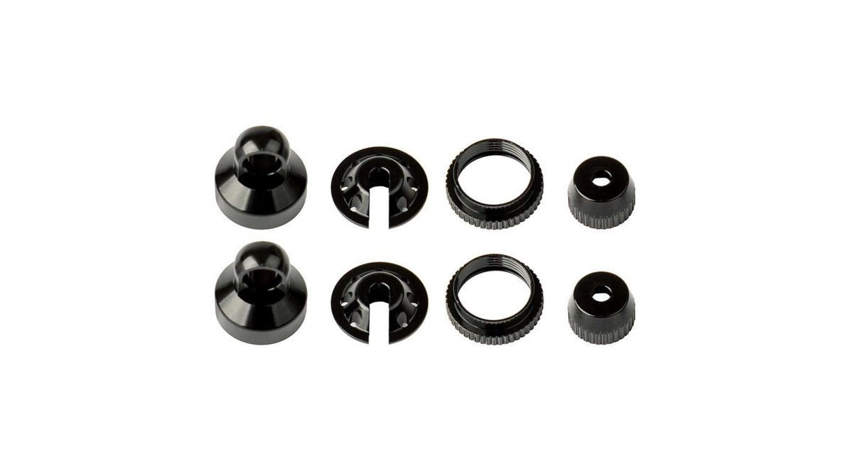 Team Associated Element RC Shock Parts, Black Aluminum: Enduro (ASC42079)