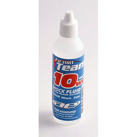 Team Associated Factory Team Silicone Shock Fluid, 10Wt (100 cSt) 2oz (ASC5420) Horizon Hobby