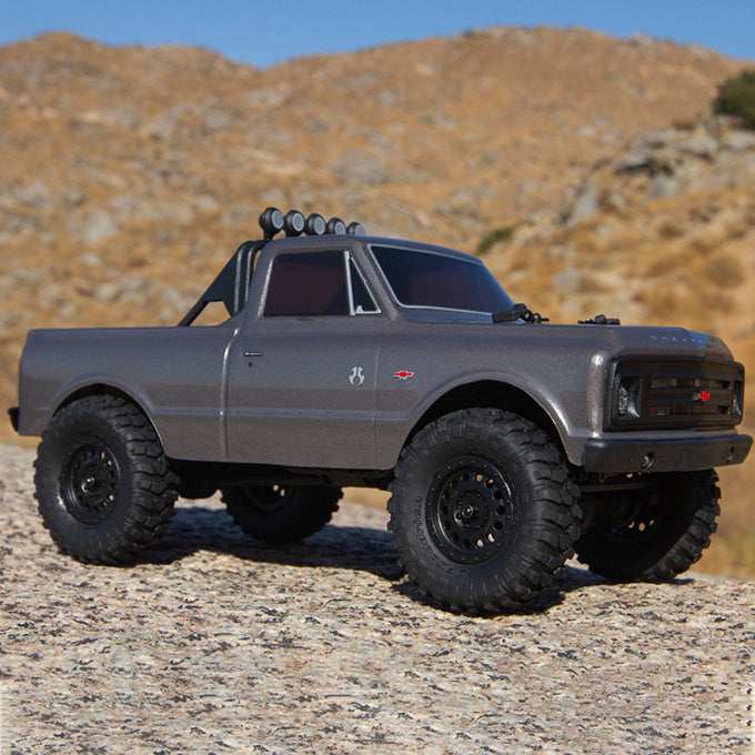 Axial 1/24 SCX24 1967 Chevrolet C10 4WD Truck Brushed RTR, (Silver) (AXI00001T2)