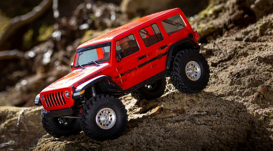 Axial 1/10 SCX10 III Jeep JLU Wrangler with Portals RTR, (Orange) (AXI03003T2)