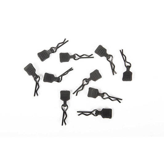 Axial AX3MM Body Clip with Tab, Black (10) (AXI206000)