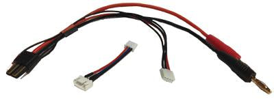 Traxxas Male to 4mm Bullet/3S JST-XH 14AWG 20cm Silicone Wire