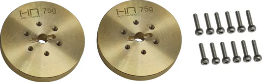Hot Racing Heavy Brass wheel Hub with pin drive 75g EDR (EDR10BPH) Hobby Etc