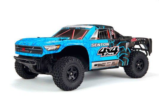 ARRMA (AR402247) 1/10 Painted Body with Decals, Blue: Senton 4x4 Mega (ARAC3333)