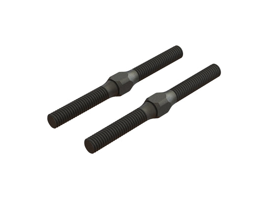 Arrma (AR330542) Steel Turnbuckle M4x48mm Black (2) (ARA330542)