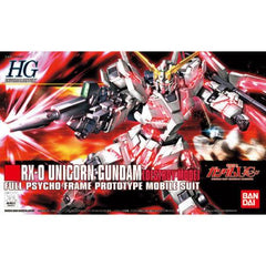 Bandai 1:144 HGUC #100 RX-0 Unicorn Gundam (Destroy Mode) (BAN2077705)