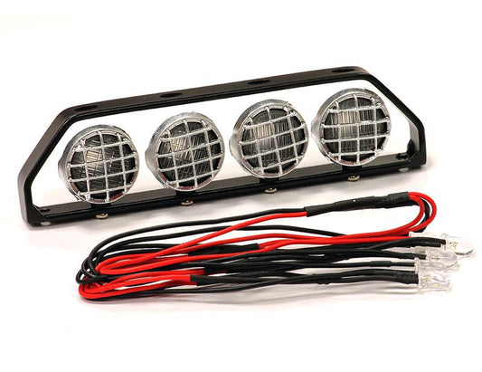 Integy Realistic Roof Top Spot Light Set(4)LED with Adjustable Housing for 1/10 1/8 1/5 (C24140BLACK) Integy