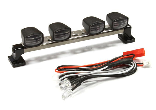 Integy Billet Machined T7 Realistic Roof Top Spot White LED (4) Light Set (C25261GUN) Integy