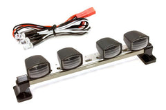Integy Realistic Roof Top Spot LED (4) Light Set 124mm Wide for 1/10 Off-Road Vehicles (C25496GUN)