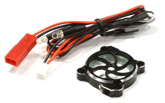 Integy Billet Machined Cooling Fan Cover w/ LED Light for 25x25mm Fan Size (C25684BLACK) Integy