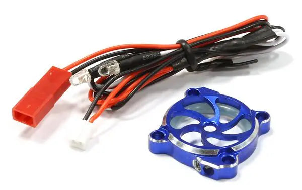 Integy Billet Machined Cooling Fan Cover w/ LED Light for 25x25mm Fan Size (C25684BLUE) Integy