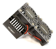 Integy Twin 40x40mm HS Cooling Fan+Heatsink Mount for 40mm O.D. Motor (C25728BLACK) Integy