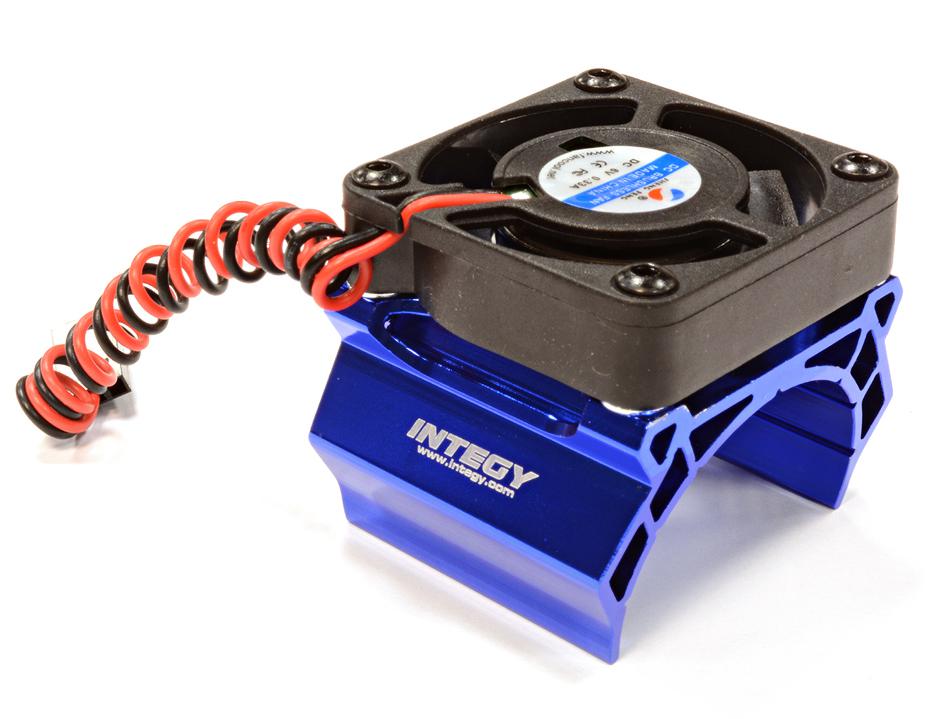 Integy High Speed Cooling Fan+Heatsink Mount for 36mm O.D. Motor (BLUE) (C25794BLUE)