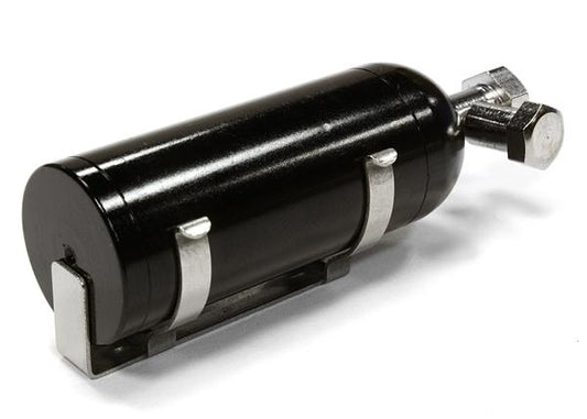 Integy Realistic 1/10 Scale Alloy Nitrous Bottle w/ Mounting Bracket & Hardware (C26027BLACK) Integy