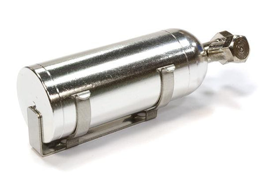 Integy Realistic 1/10 Scale Alloy Nitrous Bottle w/ Mounting Bracket & Hardware (C26027SILVER) Integy