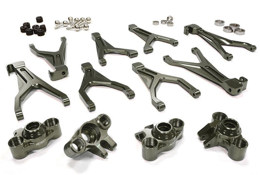 Integy Billet Machined T6 Alloy Conversion Kit for 1/16 Traxxas E-Revo & Summit (C26051GUN)