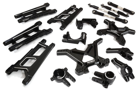 Integy Billet Machined T3 Suspension Kit for 1/10 Stampede 4X4 & Slash 4X4 (non-LCG) (C26319BLACK)