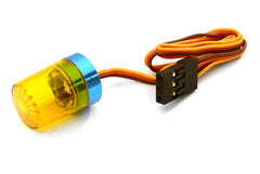 Integy T4 Realistic Roof Top Flashing Light LED w/ 13mm Plastic Housing for 1/10 Scale (C26880YELLOW)