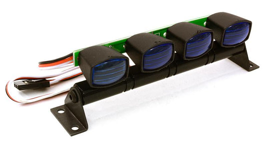 Integy Realistic Roof Top SMD LED Light Bar 108x20x30mm for 1/10 Scale Crawler (C26914BLUE) Integy