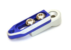 Integy Alloy Machined Adjustable Length Servo Horn 25T for Futaba Servo (r=20-27mm) (C27145BLUE)