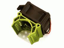 Integy Brushless Motor Heatsink+40x40mm Cooling Fan 17k rpm (C28596GREEN)