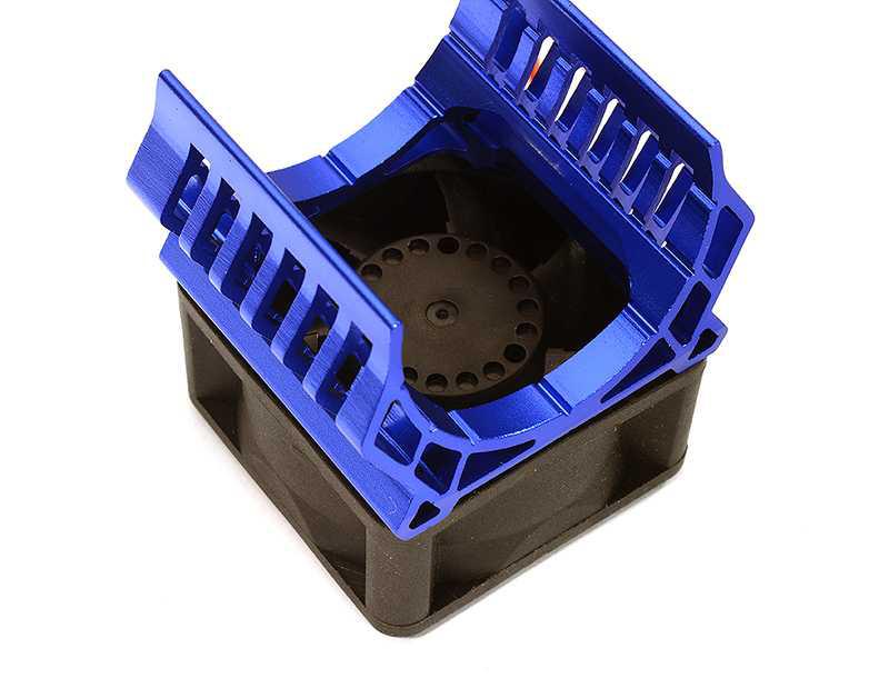 Integy 36mm Motor Heatsink+40x40mm Cooling Fan 17k rpm for Most 1/10 On-Road & Off-Road (C28598BLUE) Integy