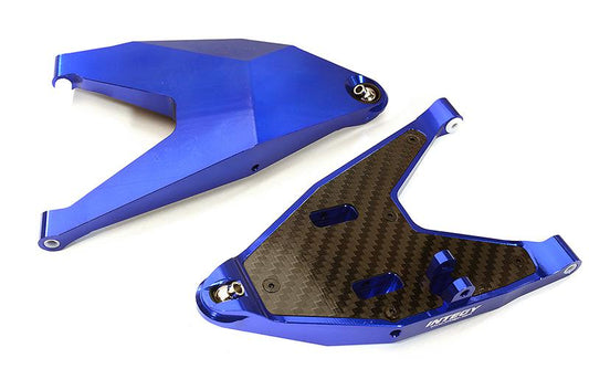 Integy Machined Front Lower Suspension Arms for Traxxas 1/7 Unlimited Desert Racer (C28607BLUE)