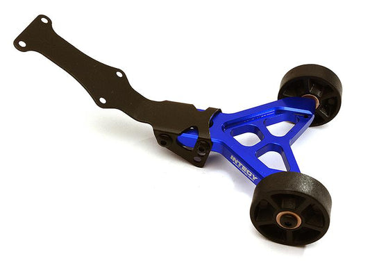 Integy Billet Machined Wheelie Bar for 1/16 Traxxas E-Revo, Summit & Slash VXL (C28679BLUE)