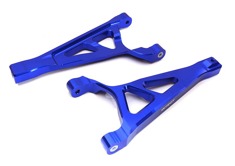 Integy Billet Machined Front Upper Suspension Arms for Traxxas 1/10 E-Revo 2.0 (C28683BLUE)
