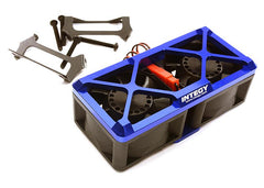 Integy Ultra High Speed Twin Cooling Fan Kit 17k rpm for Traxxas X-Maxx (C28697BLUE)