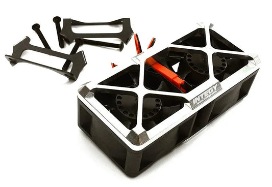 Integy Ultra High Speed Twin Cooling Fan Kit 17k rpm for Traxxas X-Maxx (C28697SILVER)