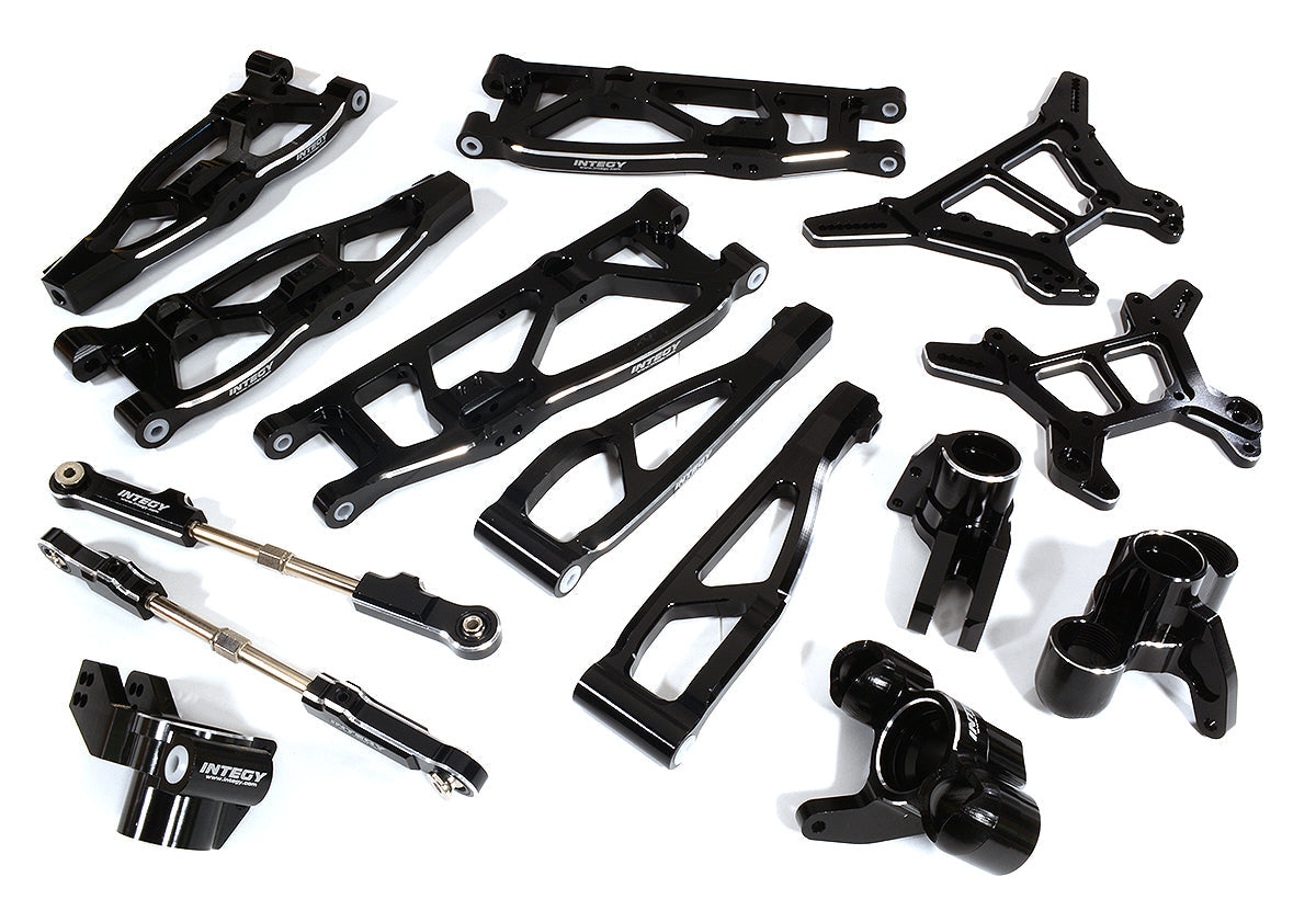 Integy Billet Machined Alloy Suspension Kit for Arrma 1/8 Kraton 6S BLX (C28729BLACK) Integy