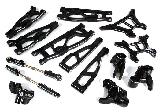 Integy Billet Machined Alloy Suspension Kit for Arrma 1/8 Kraton 6S BLX (C28729BLACK) Integy