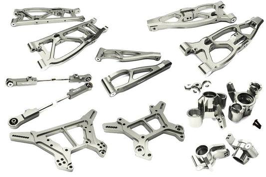 Integy Billet Machined Alloy Suspension Kit for Arrma 1/8 Kraton 6S BLX (C28729GREY) Integy
