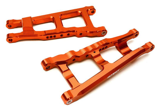 Integy Billet Machined Lower Suspension Arms for Traxxas 1/10 Rustler 4X4 (C28744RED)