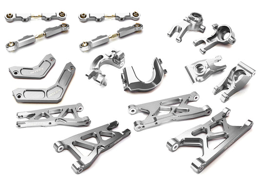 Integy Billet Machined Suspension Kit for Arrma 1/10 Granite 4X4 3S BLX (C28861SILVER)