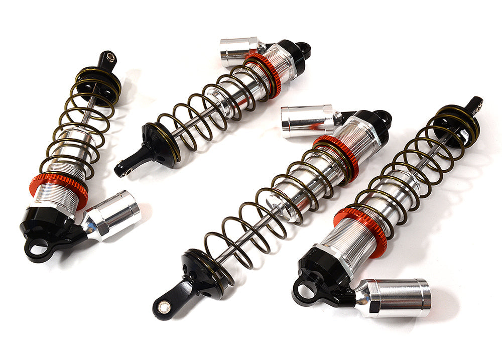 Integy Billet Machined Piggyback Shock Set for Arrma 1/8 Kraton 6S BLX (C29089SILVER) Integy