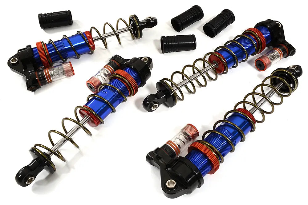 Integy Billet Machined Piggyback Shock Set for Arrma 1/10 Granite 4X4 3S BLX (C30939BLUE) Integy