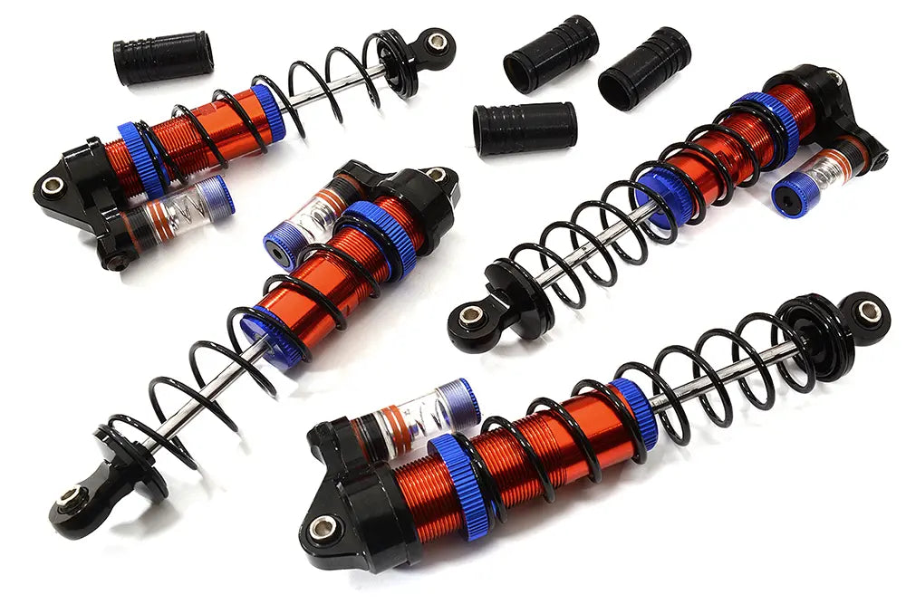 Integy Billet Machined Piggyback Shock Set for Arrma 1/10 Granite 4X4 3S BLX (C30939RED) Integy