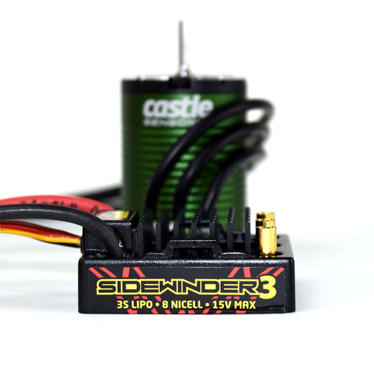 Castle Creations Sidewinder 3 WP 1/10 ESC/Motor Combo (5700kV) (CSE010011506)