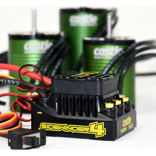 Castle Creations Sidewinder SW4 Waterproof 1/10 ESC/Motor Combo w/1406 (4600kV) Basher Edition (CSE010016401)