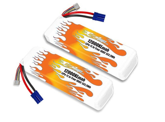 Max Amps LiPo 12000XL 3S 11.1v Infraction BLX Pair